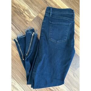 J Brand Rhythm Dark Wash Ankle Zip Denim Jeans 28
